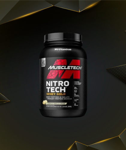 Nitro Tech Whey 4 LB MuscleTech - ELITE NUTRITION