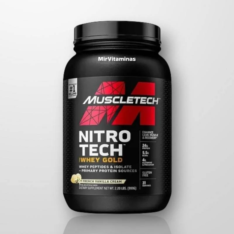 Nitro Tech Whey 4 LB MuscleTech - ELITE NUTRITION