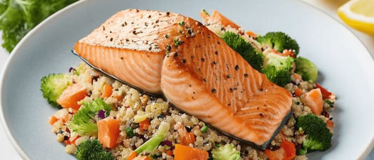 Receta de Salmón con Quinoa y Verduras