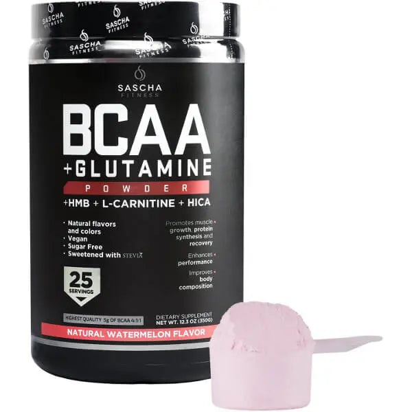 BCAA + GLUTAMINE 25 Servicios Sascha Fitness