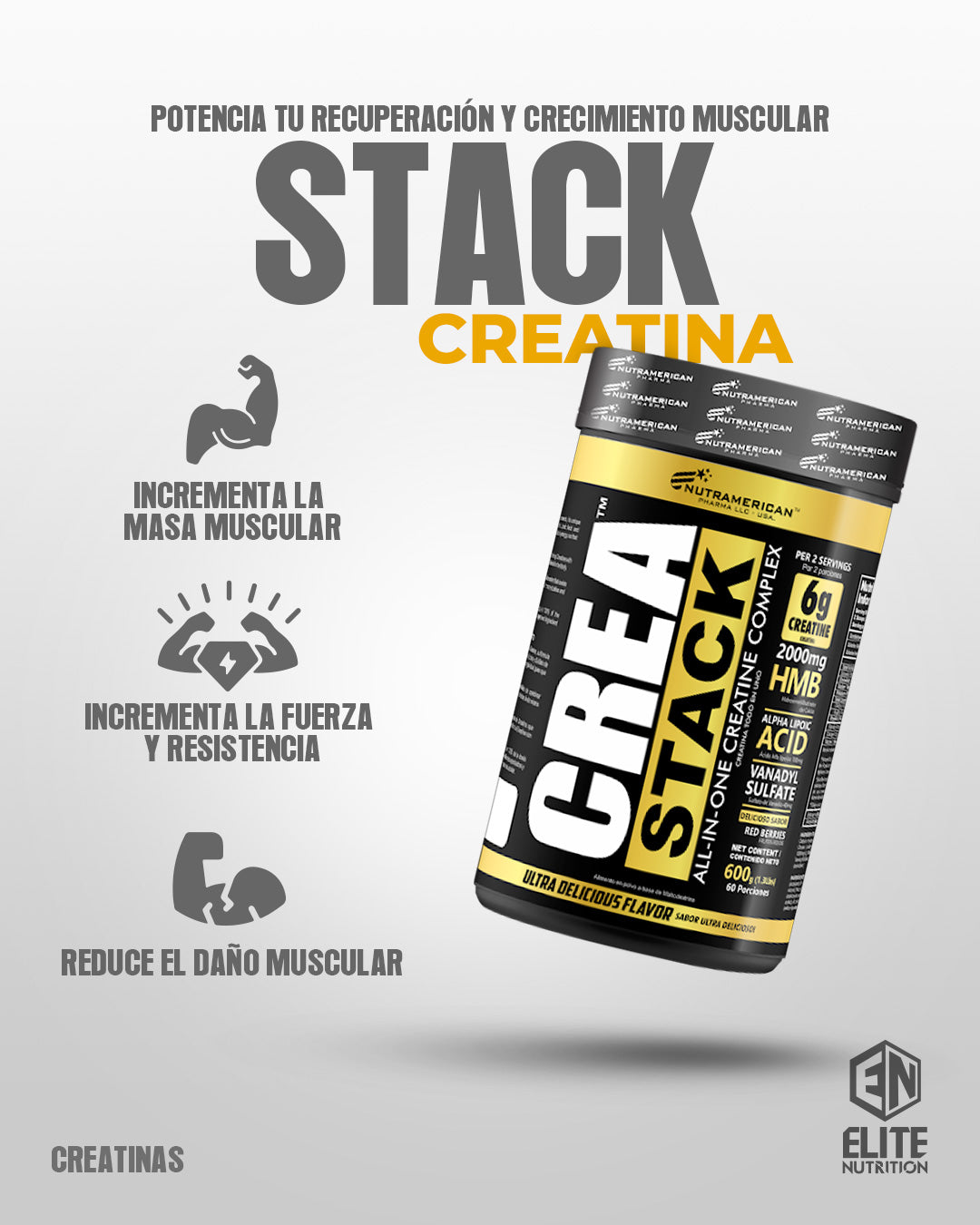 Crea Stack 1.3lb Nutramerican