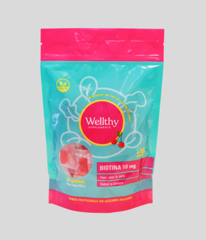 Gomas Biotina Wellthy 10 mg