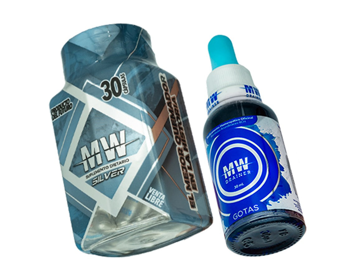 Capsulas MW Silver y Drenador MW - ELITE NUTRITION