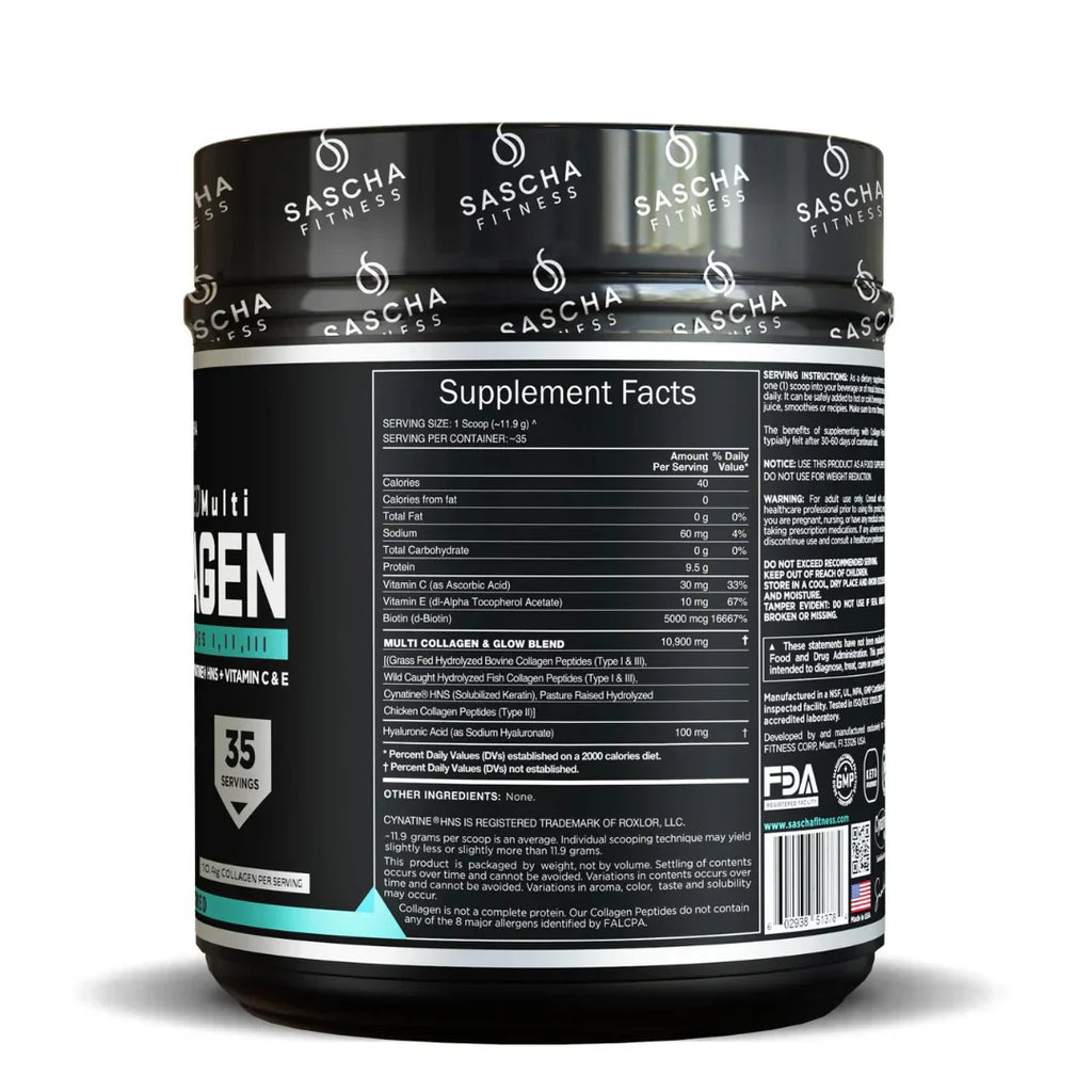 Collagen Sascha Fitness 35 Servicios - ELITE NUTRITION