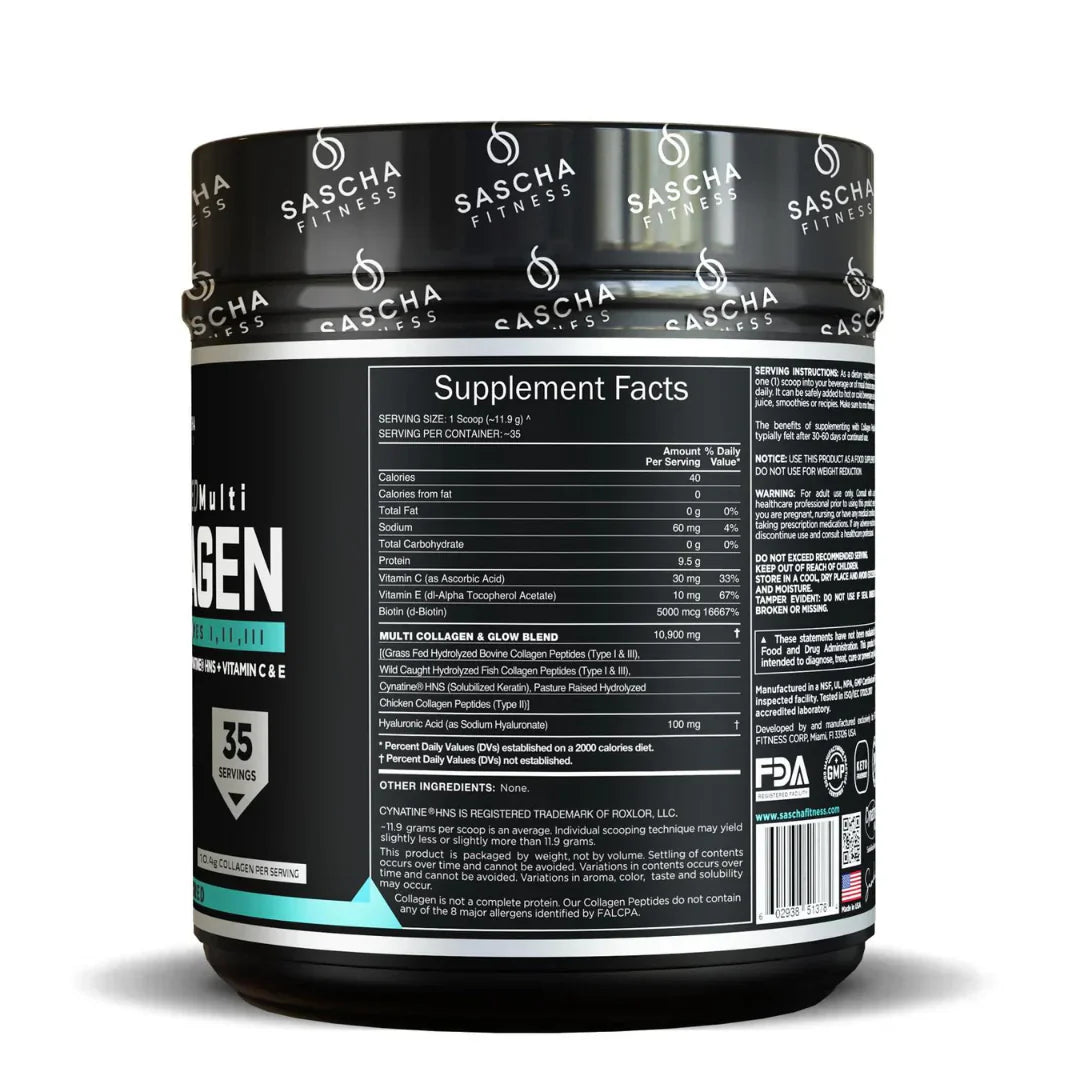 Collagen Sascha Fitness 35 Servicios - ELITE NUTRITION