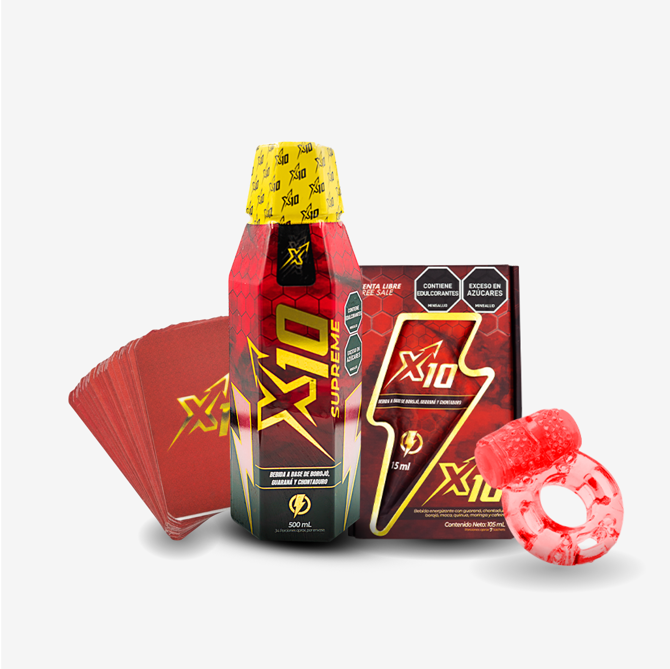 X10 Supreme + X10 Sachets + Anillo + Cartas