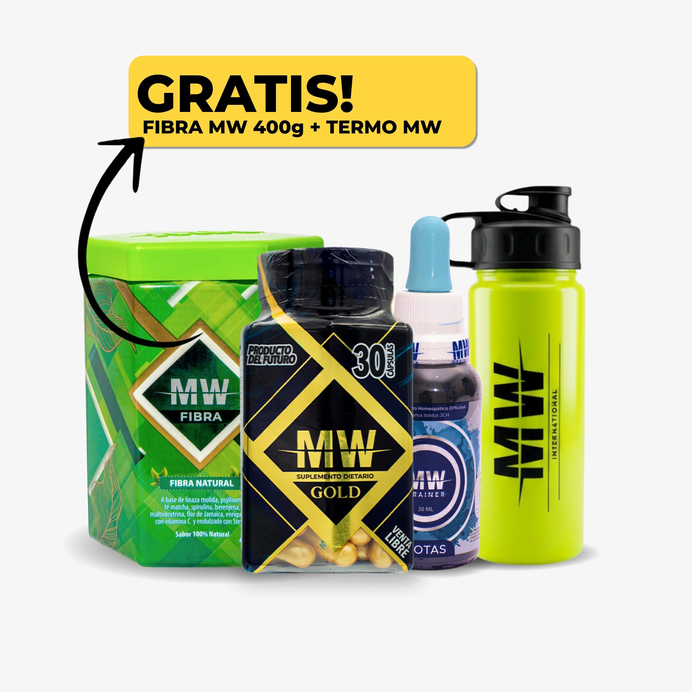Mw Gold + Drenador Mw + Fibra 400 gr + Termo