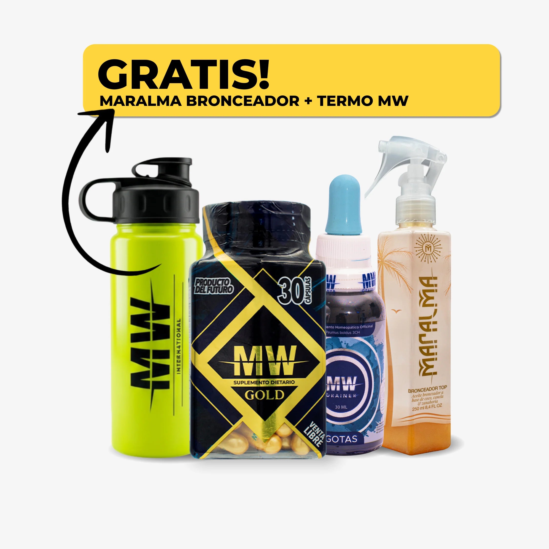 Mw Gold + Drenador Mw + Maralma + Termo