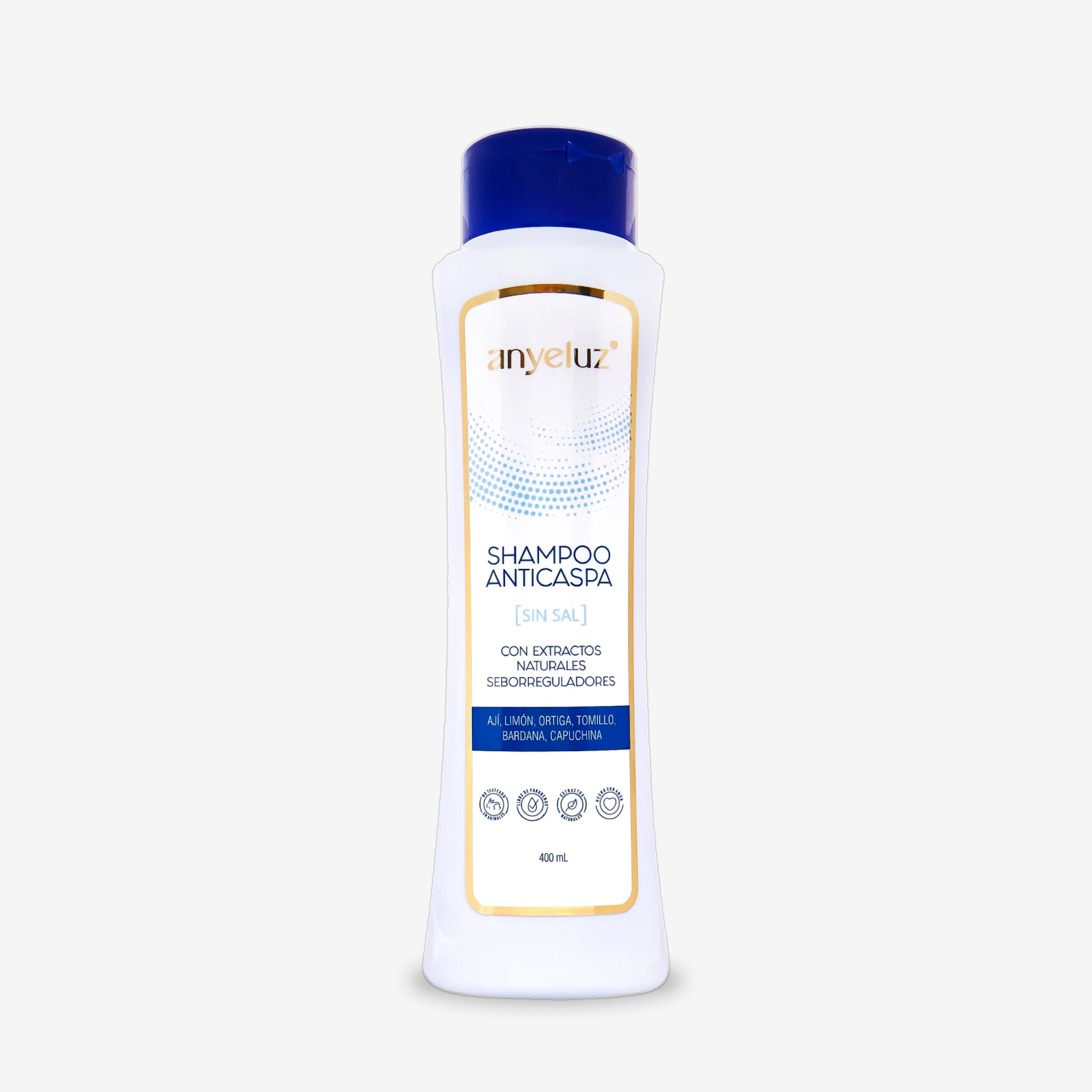 Shampoo Anticaspa Sin Sal Anyeluz 400 ml