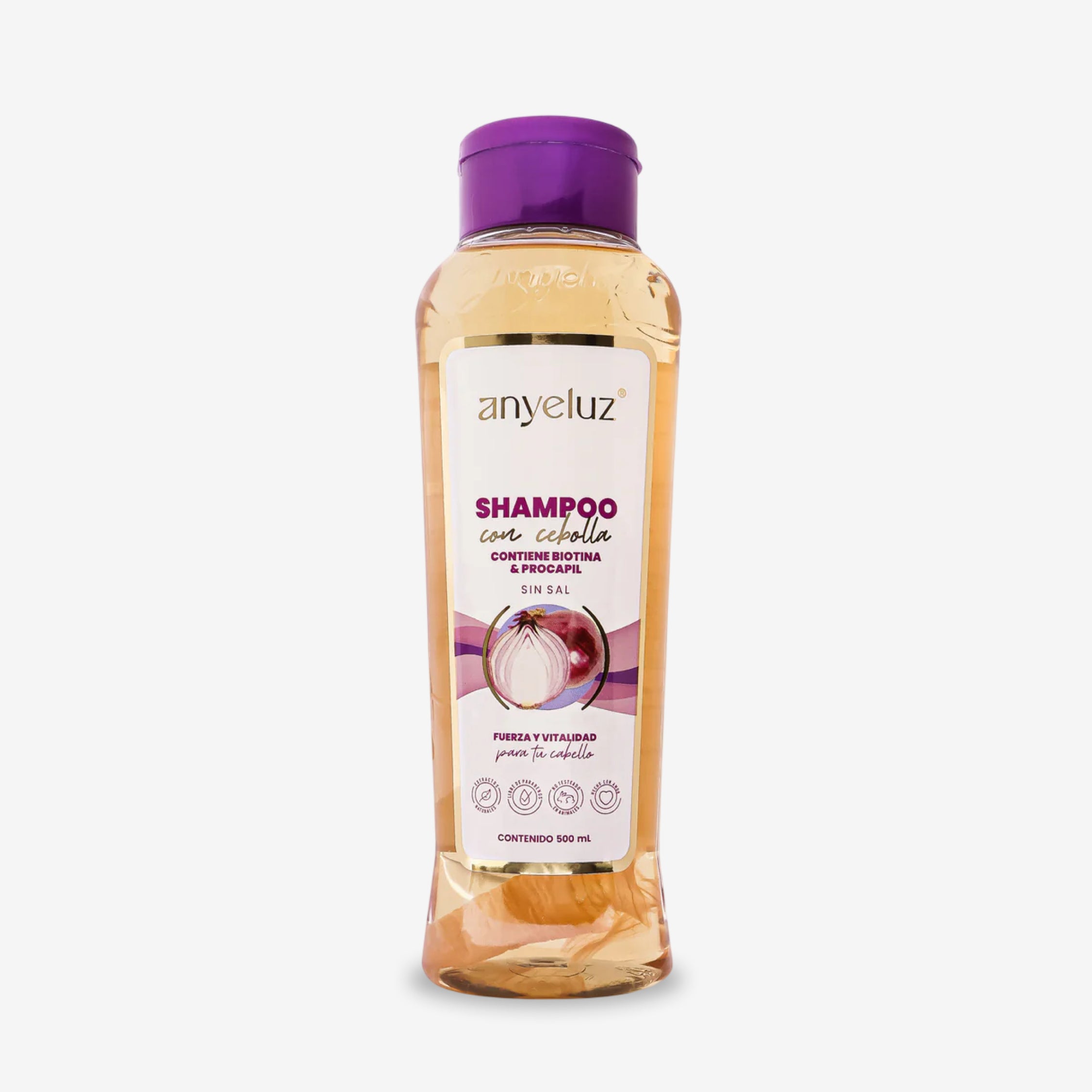 Shampoo de Cebolla Anyeluz Sin Sal 500 ml
